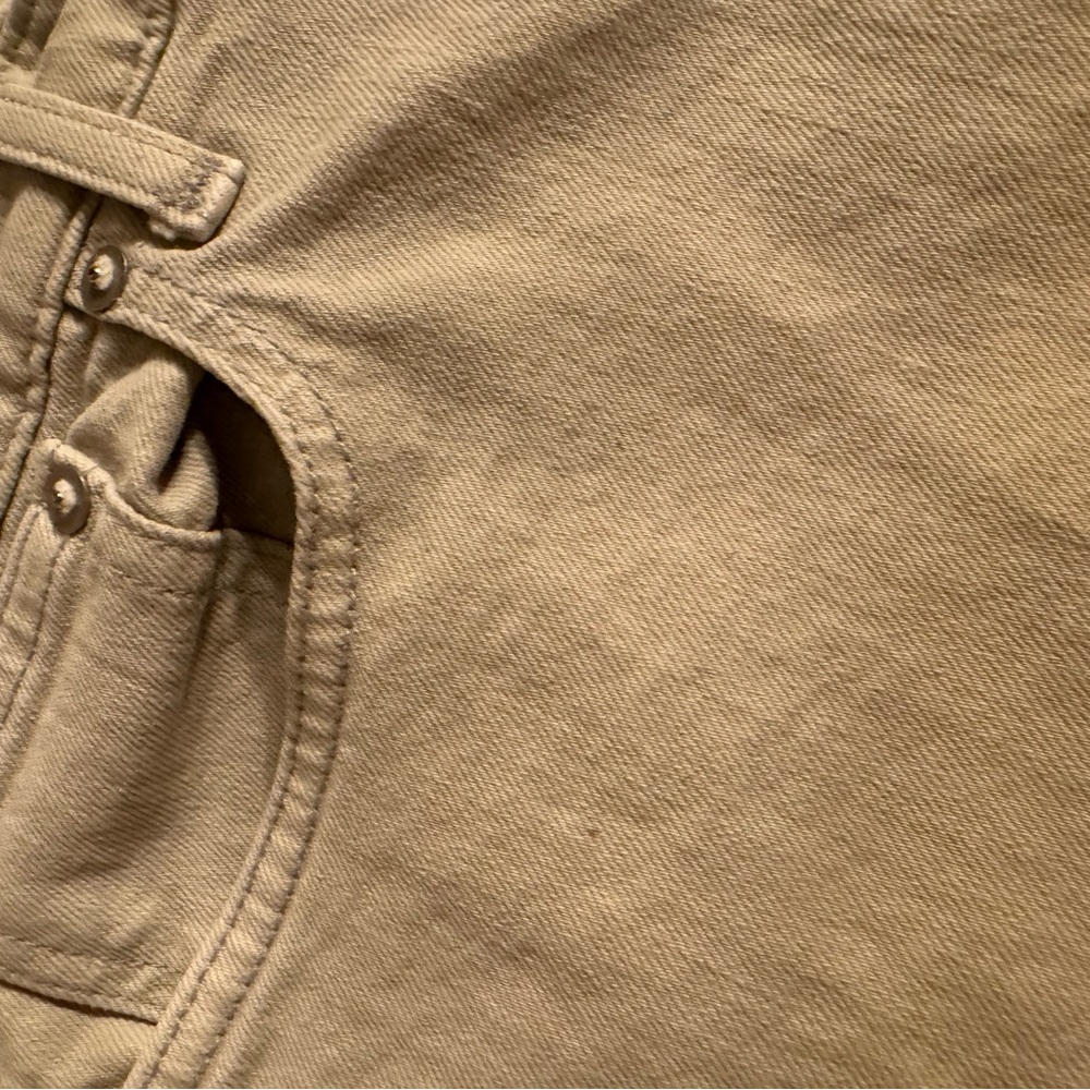 Madewell cream / grey jeans